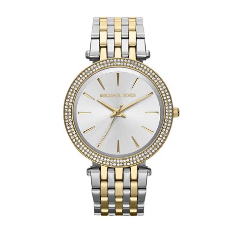 michael kors uhr silber gold|Michael Kors gold watches.